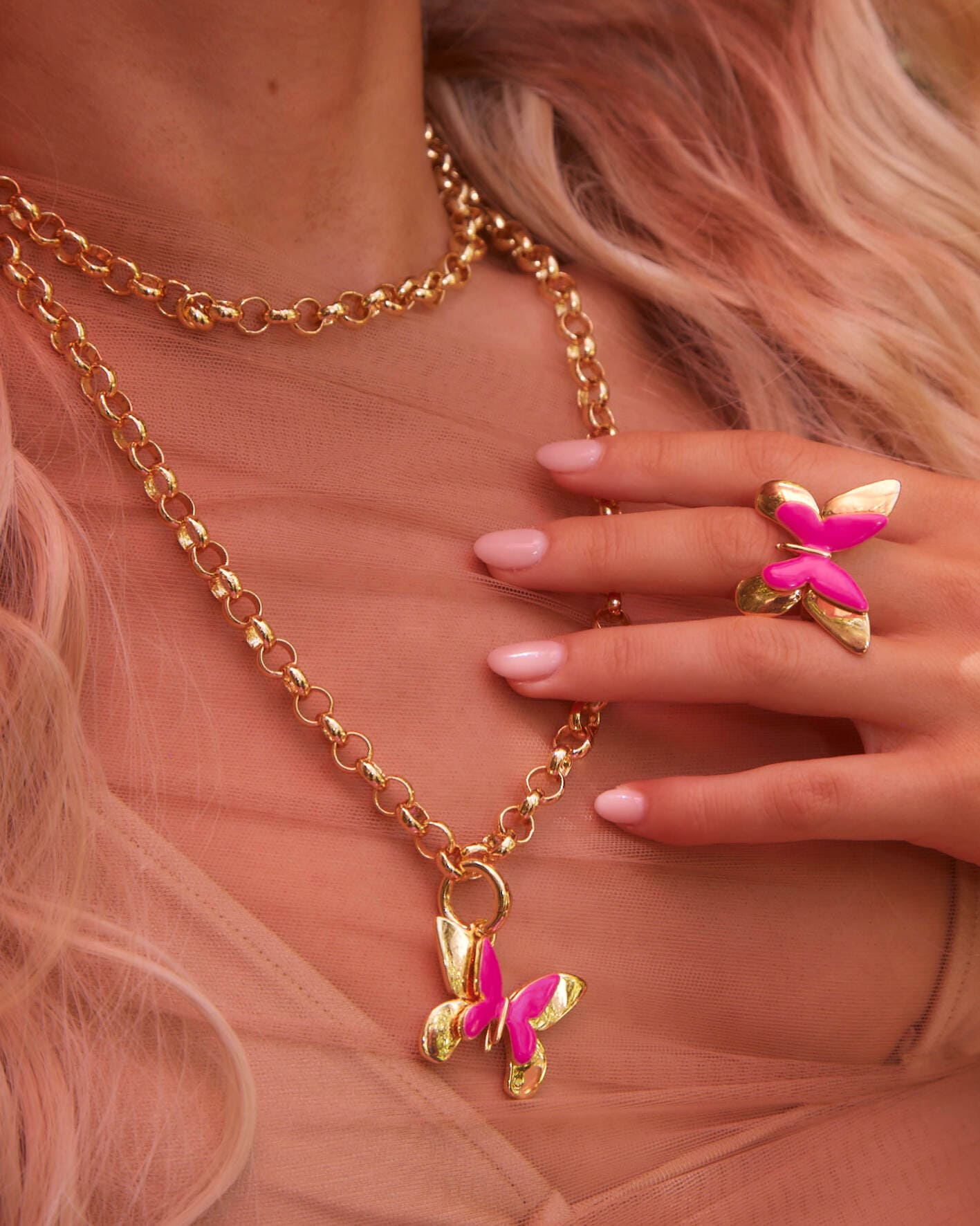 #Color_GOLD/PINK GLO