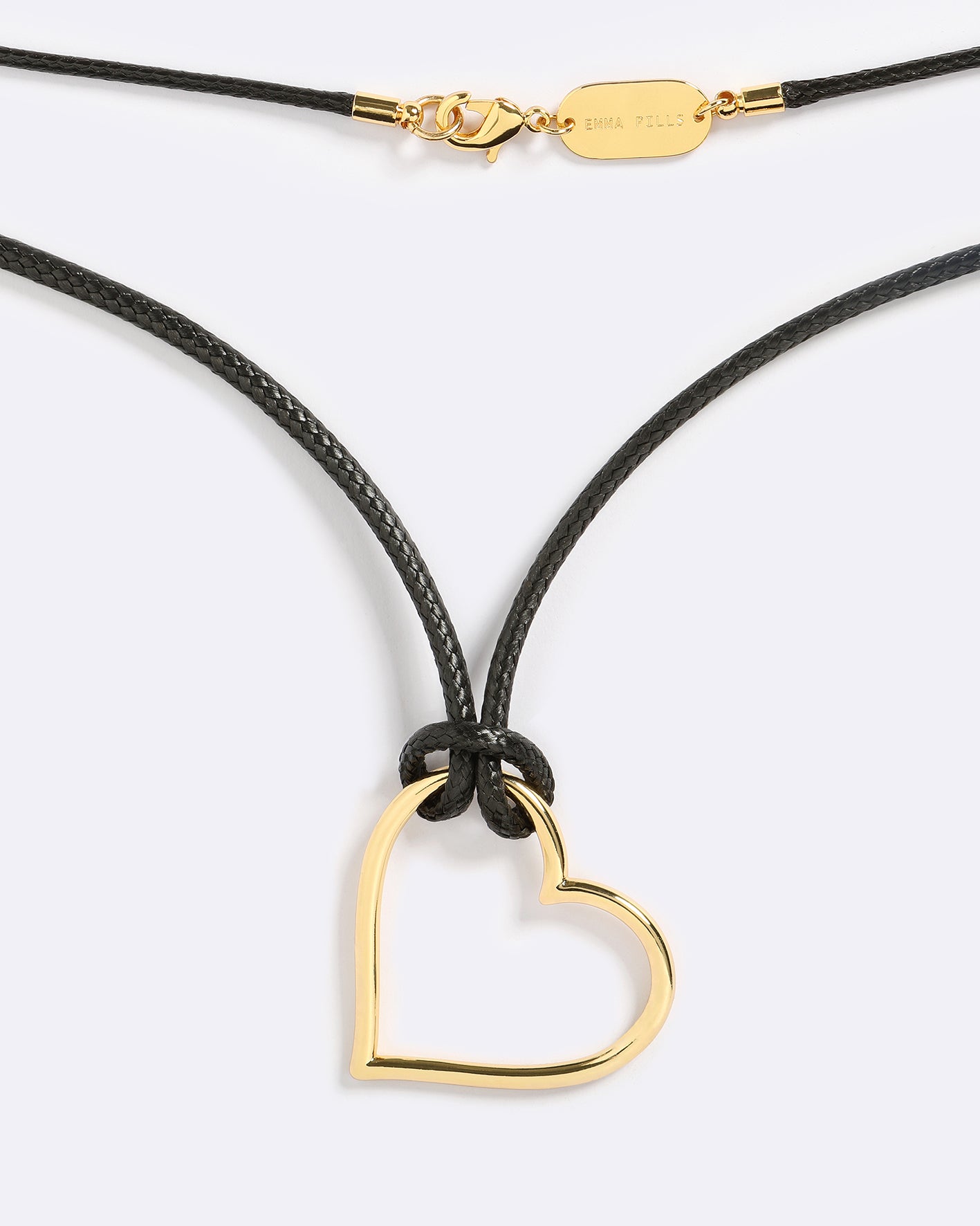 Emma Heart Lock Necklace in Gold