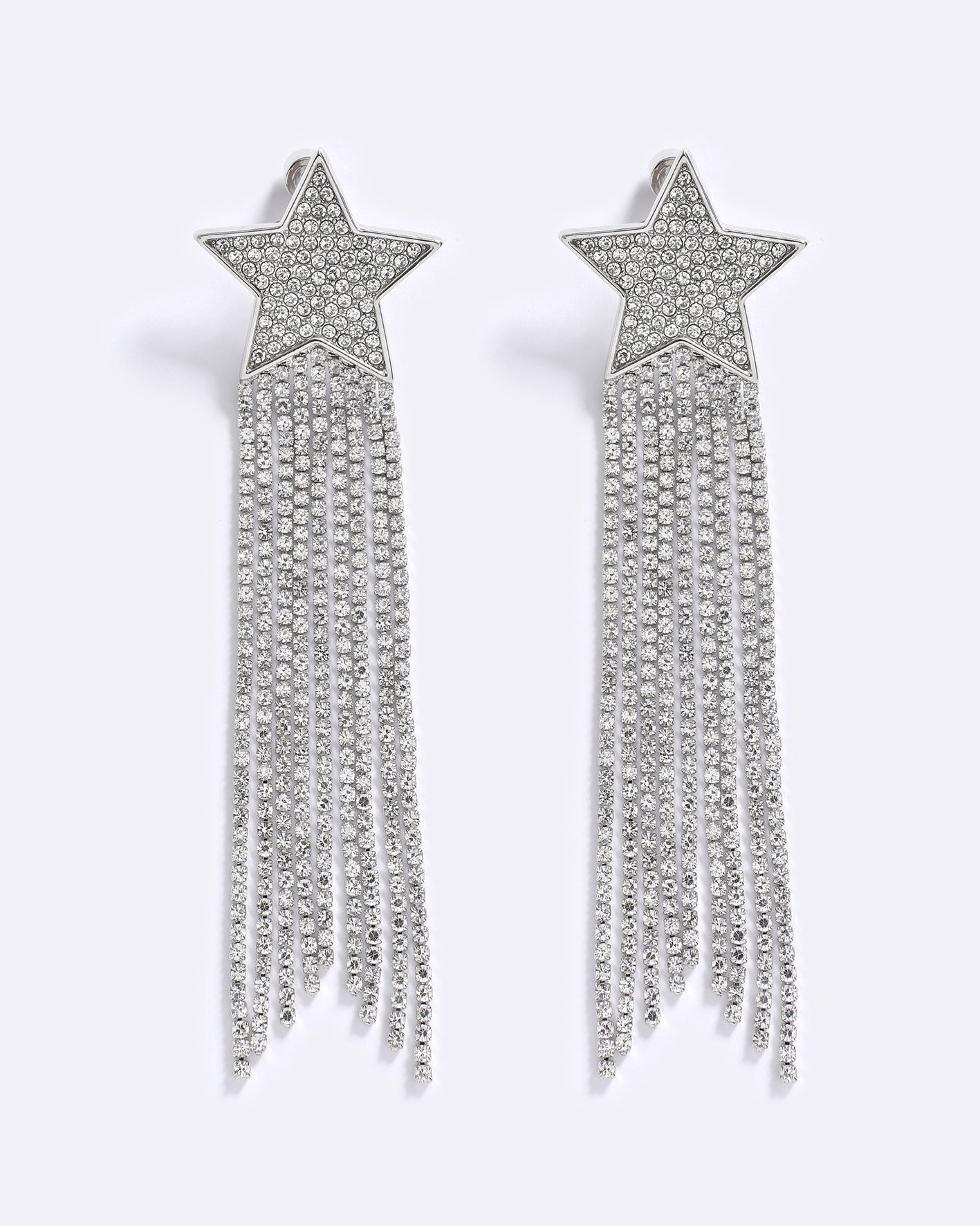 Clip on fringe store earrings