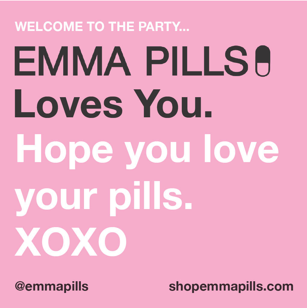 EMMA PILLS LOVES YOU NOTE CARD